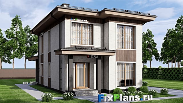 Двухэтажный дом F-12248